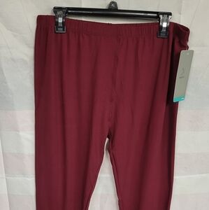 Homma Leggings Size 3xl/4xl Deep Wine